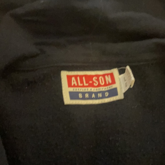Allson Men’s Two Tone Zip/Button Hoodie - Picture 2 of 3